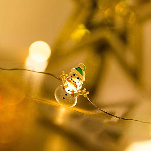 Details about   Snowman Christmas Tree LED Garland String Lights Christmas Decoration For Home